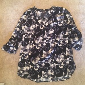 Lord and Taylor Flower blouse